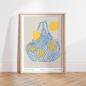 lemons in a bag art print