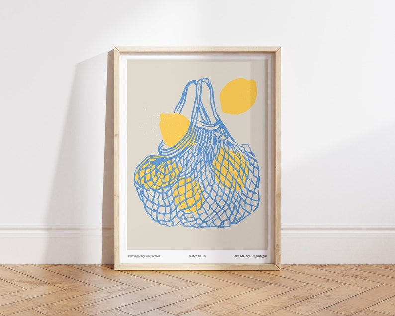 lemons in a bag art print lemons in a bag art print