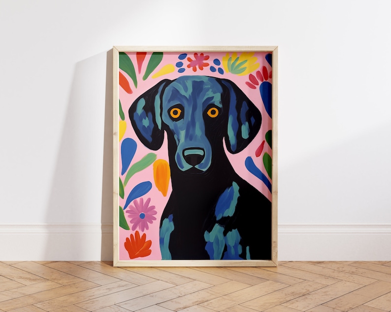 matisse style dog portrait matisse style dog portrait