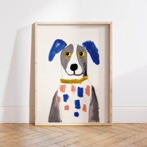matisse style dog art print