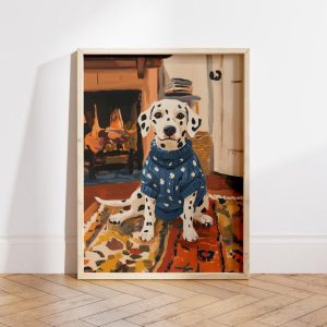 dalmatian dog art print