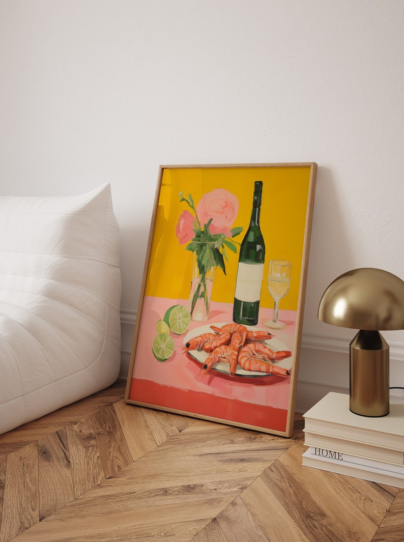 watercolor shrimp plate poster watercolor shrimp plate poster