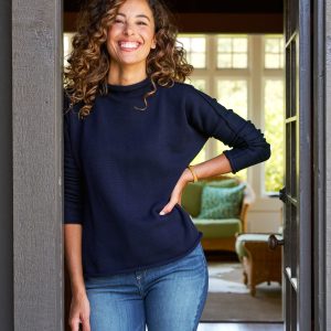 monterey navy, pure italian cotton