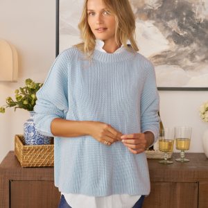 montecito sweater ice, pure italian cotton