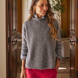 monterey dark gray and navy melange, pure japanese cotton