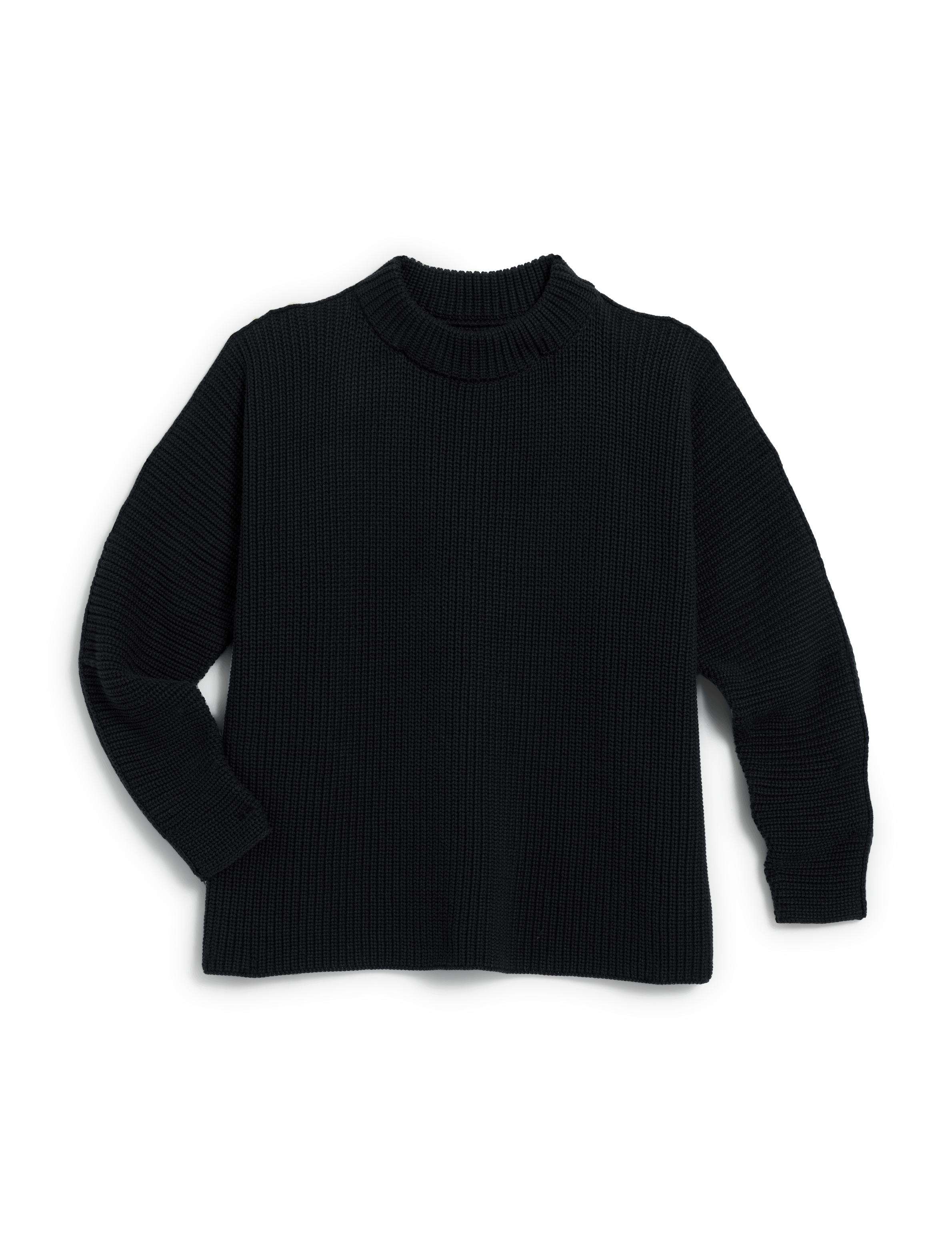 montecito sweater black, pure italian cotton montecito sweater black, pure italian cotton